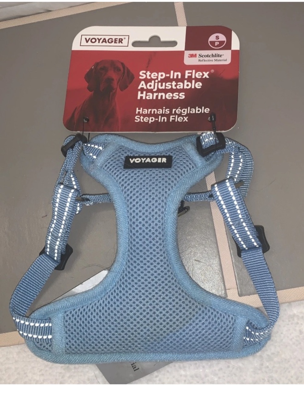 🎄🧑🎄 Voyager Light Blue Adjustable Step-in Mesh Dog Harness Small Breeds NWT